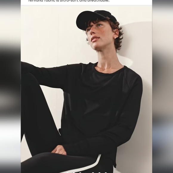 Athleta Black Soft Oversize Sweater Size Large - Picture 1 of 9